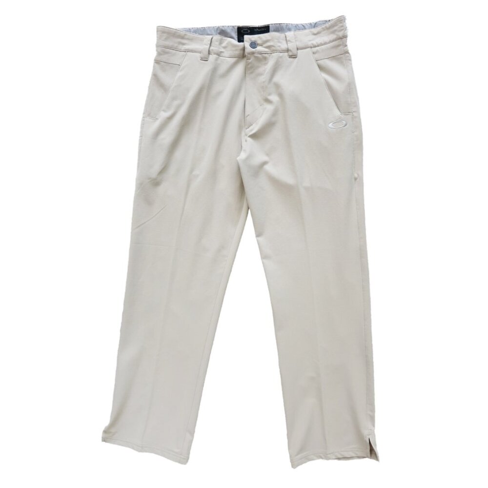 OAKLEY GOLF Light Beige Khaki Straight Leg Stretch Chino Pants 34x30